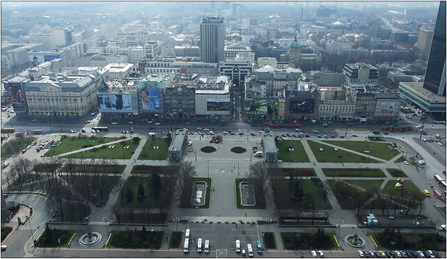 Varšava, Śródmieście, pohled z PKiN (jih), Defilad, pl. 00-110 - Zdjęcia