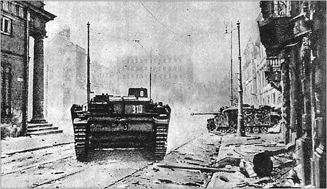 Warsaw Uprising - Elefant Tanks at Town Hall, Senatorska 12 00-082 - Zdjęcia
