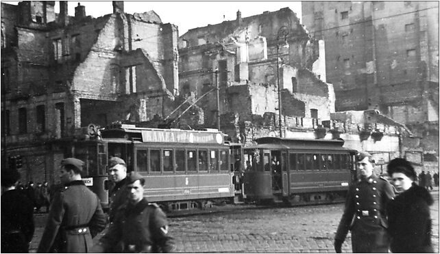 Warsaw during WWII - Rondo Dmowskiego, Marszałkowska, Warszawa 00-004, 00-008, 00-017, 00-026, 00-061, 00-102, 00-110, 00-510, 00-514, 00-517, 00-524, 00-545, 00-554, 00-576, 00-581, 00-590, 00-624, 00-626, 00-628, 00-639, 00-648, 00-676, 00-683, 00-693 - Zdjęcia