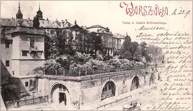 Warszawa tarasy Zamku Krolewskiego 1900, Zamkowy, pl. 4, Warszawa 00-277 - Zdjęcia