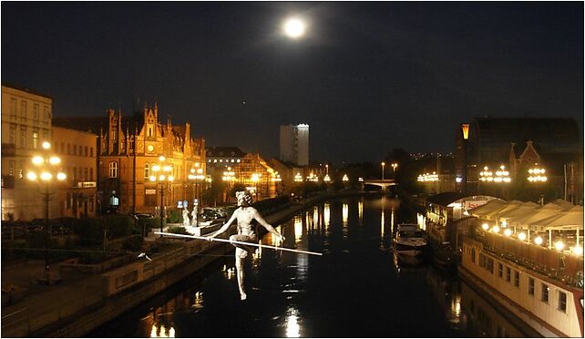 Widok z mostu Sulimy-Kamińskiego wieczór 1, Stary Port, Bydgoszcz 85-068 - Zdjęcia