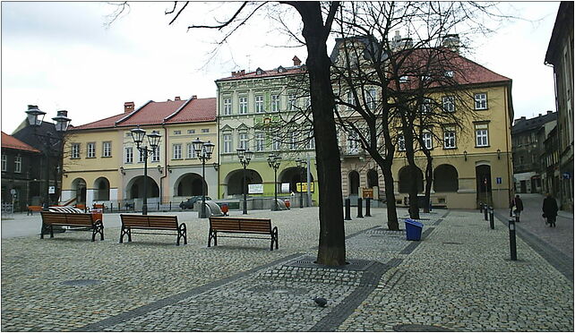Widok z sukiennic na plyte glowna rynku, Rynek 16, Bielsko-Biała 43-300 - Zdjęcia