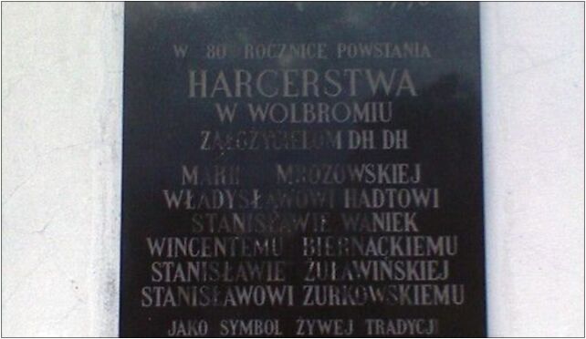 Wolbrom-tablica harcerstwo, Łobzów 131, Łobzów 32-340 - Zdjęcia